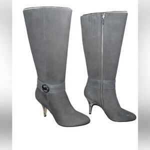 Michael Kors Dark Gray Heeled Boots